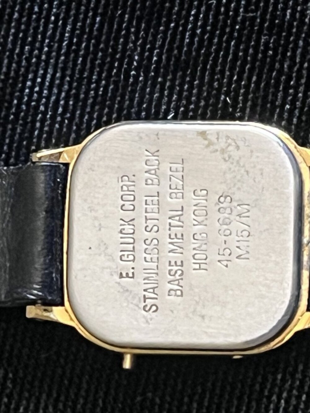 Vintage Armitron Womens Digital Watch Gold Square Leather - Picture 5 of 7